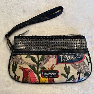 Sakroots Peace Wristlet Clutch